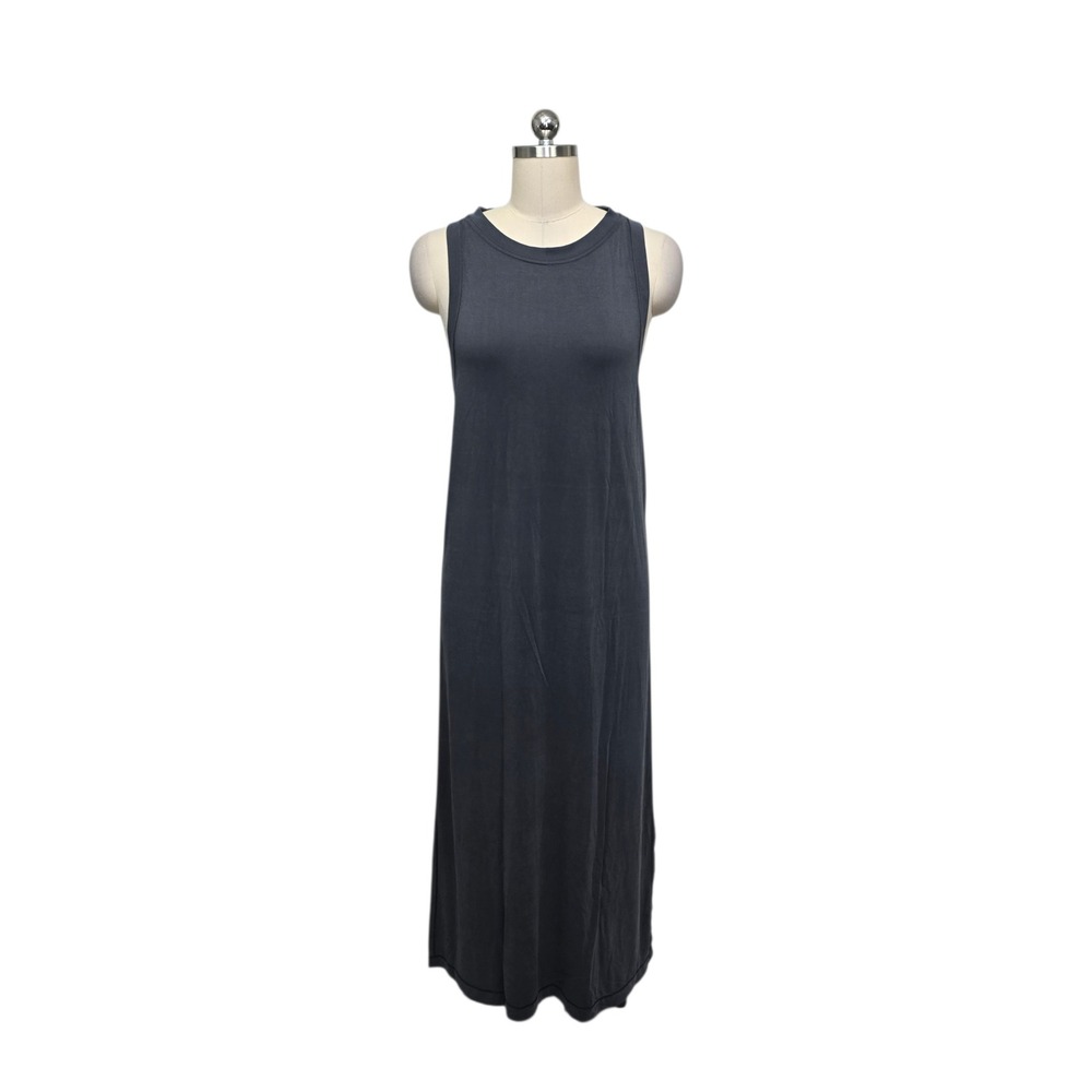 Lululemon Gray Lenzing Modal Racerback Maxi Dress Size‎ 6 Sleeveless Athleisure